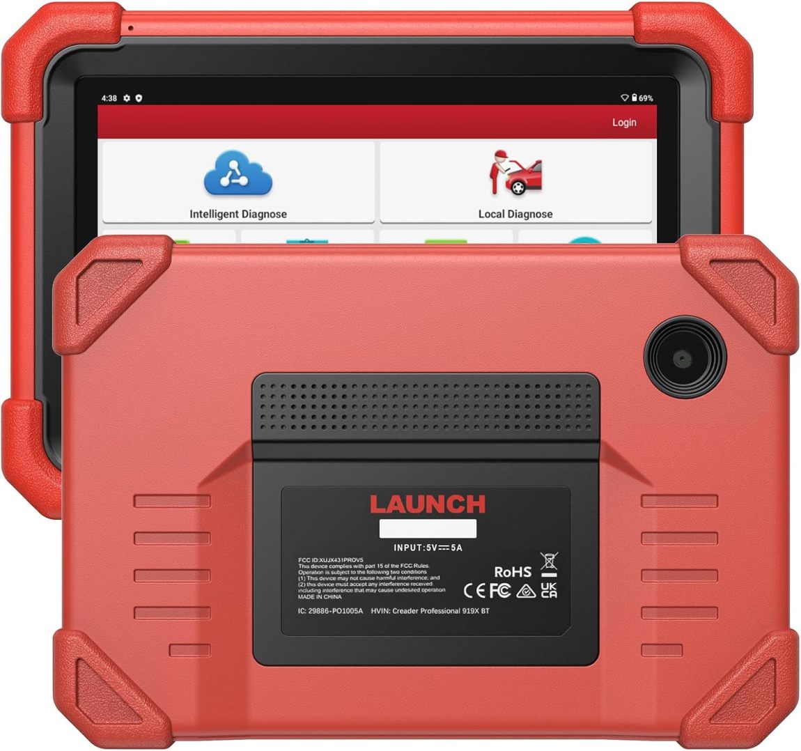 LAUNCH X431 CRP919XBT Elite 2025 OBD2 Scanner – Wireless Bidirectional ECU Coding Tool with CANFD & DOIP, Full System OE-Level Diagnostics, IMMO, FCA AutoAuth, 35+ Reset Services, 2-Year Free Updates