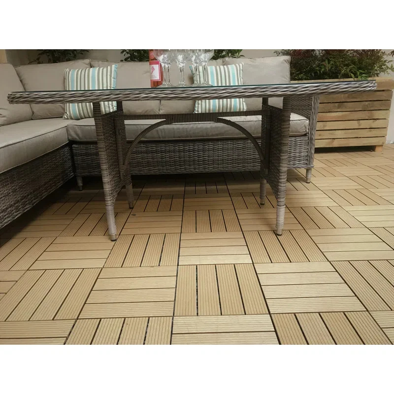 Auberta Wicker 9 - Person Garden Lounge Set