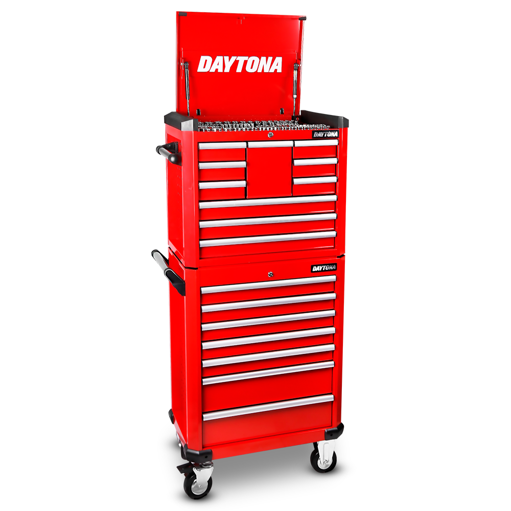 Daytona D450PSKIT – 450-Piece Metric Tool Kit with 10-Drawer Toolbox & 7-Drawer Roller Cabinet