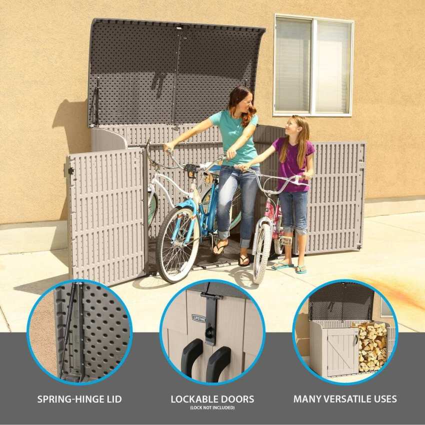 Lifetime Horizontal Storage Shed (75 cubic feet)