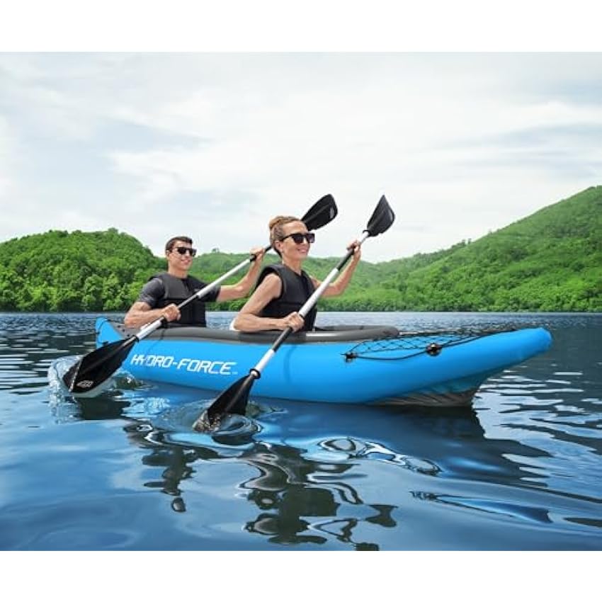 Bestway Hydro Force Inflatable Kayak Set | Includes Seat, Paddle, Hand Pump, Storage Carry Bag | Great for Adults, Kids and Families