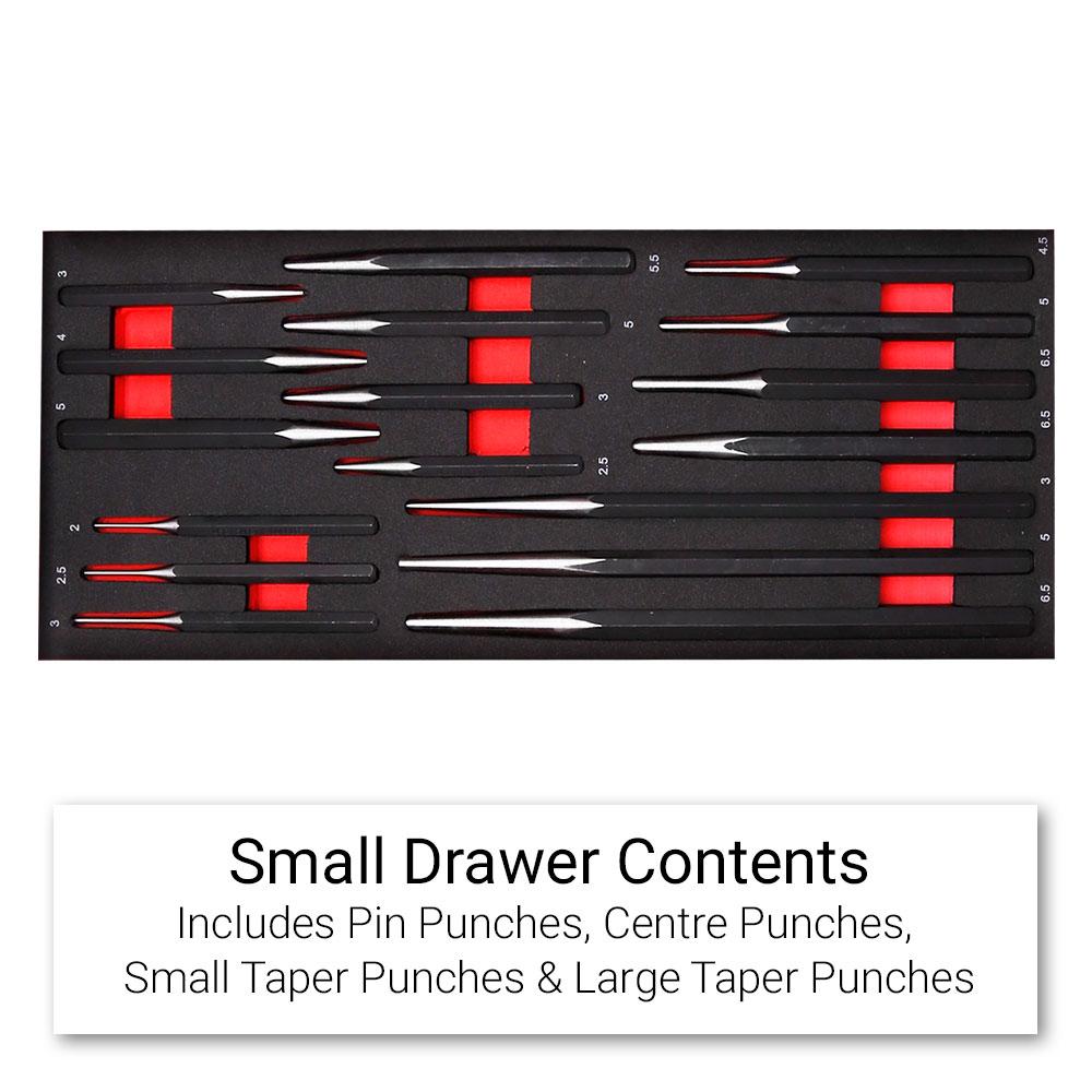 Daytona D450PSKIT – 450-Piece Metric Tool Kit with 10-Drawer Toolbox & 7-Drawer Roller Cabinet