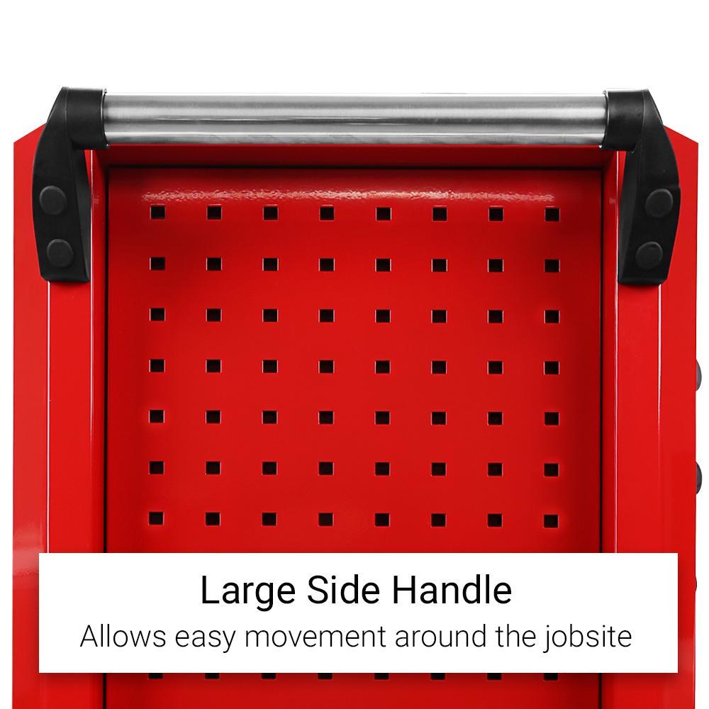 Daytona 655 Piece Mechanical Tool Set with 43 12 Drawer Red Roller Cabinet