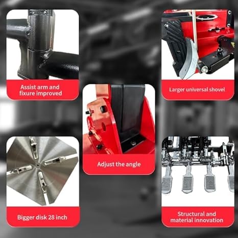 KATOOL 2.0HP Tilt Back Tire Changer Machine with Bead Blaster Tire Changer Tire Machine Tire Repair Tools (850)