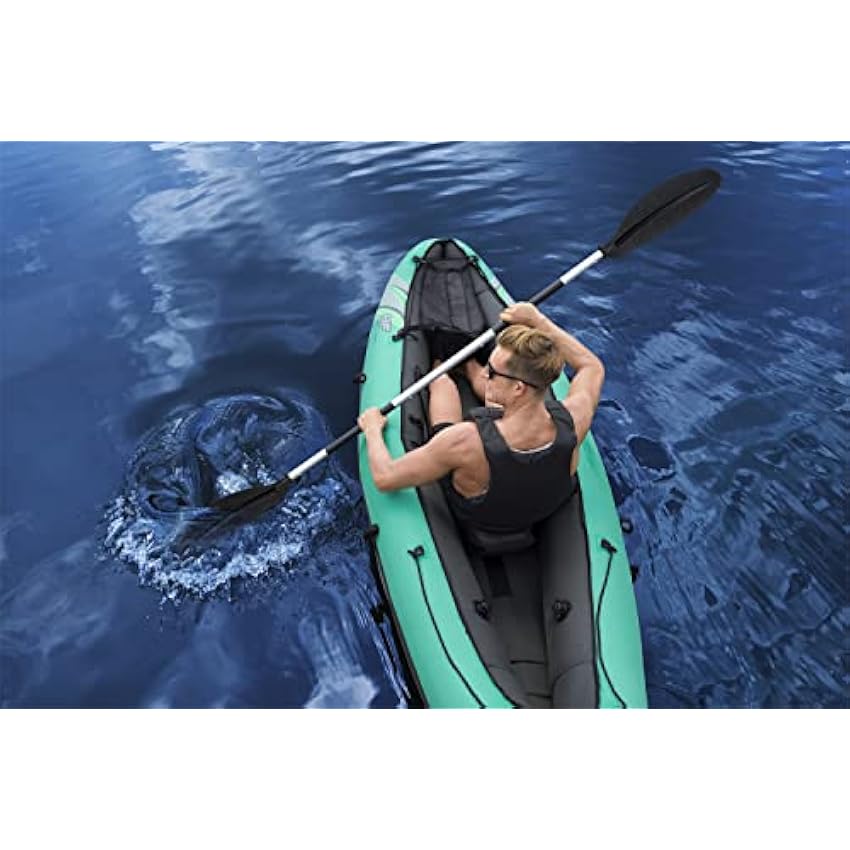 Bestway Hydro Force Inflatable Kayak Set | Includes Seat, Paddle, Hand Pump, Storage Carry Bag | Great for Adults, Kids and Families