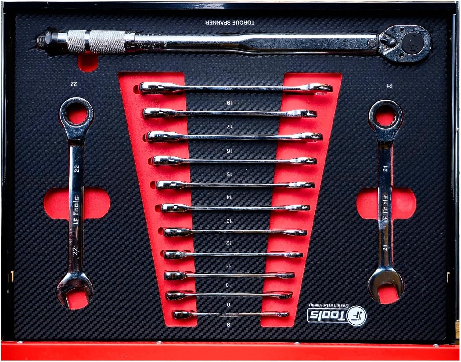 toolcar F-Tools Red XXL workshop trolley tool trolley filled with tools