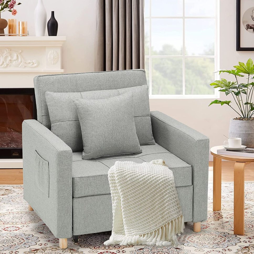 🔥 40 Inch 3-in-1 Convertible Chair Bed,Sofa Bed.