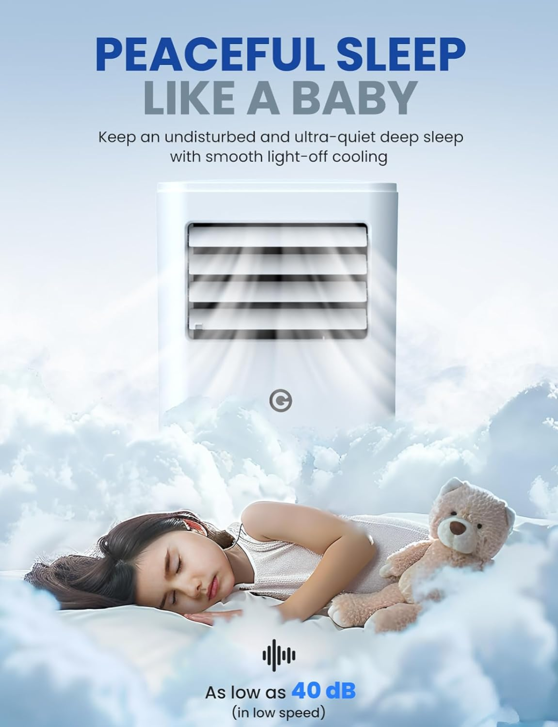 Air Conditioning Unit Portable Air Conditioner 9000 BTU 4-in-1 Dehumidifier, Cooling Fan with 2 Speeds, Digital Display & Remote Control, Window Kit, 24 Hour Timer for Room Up to 269sq.ft 1