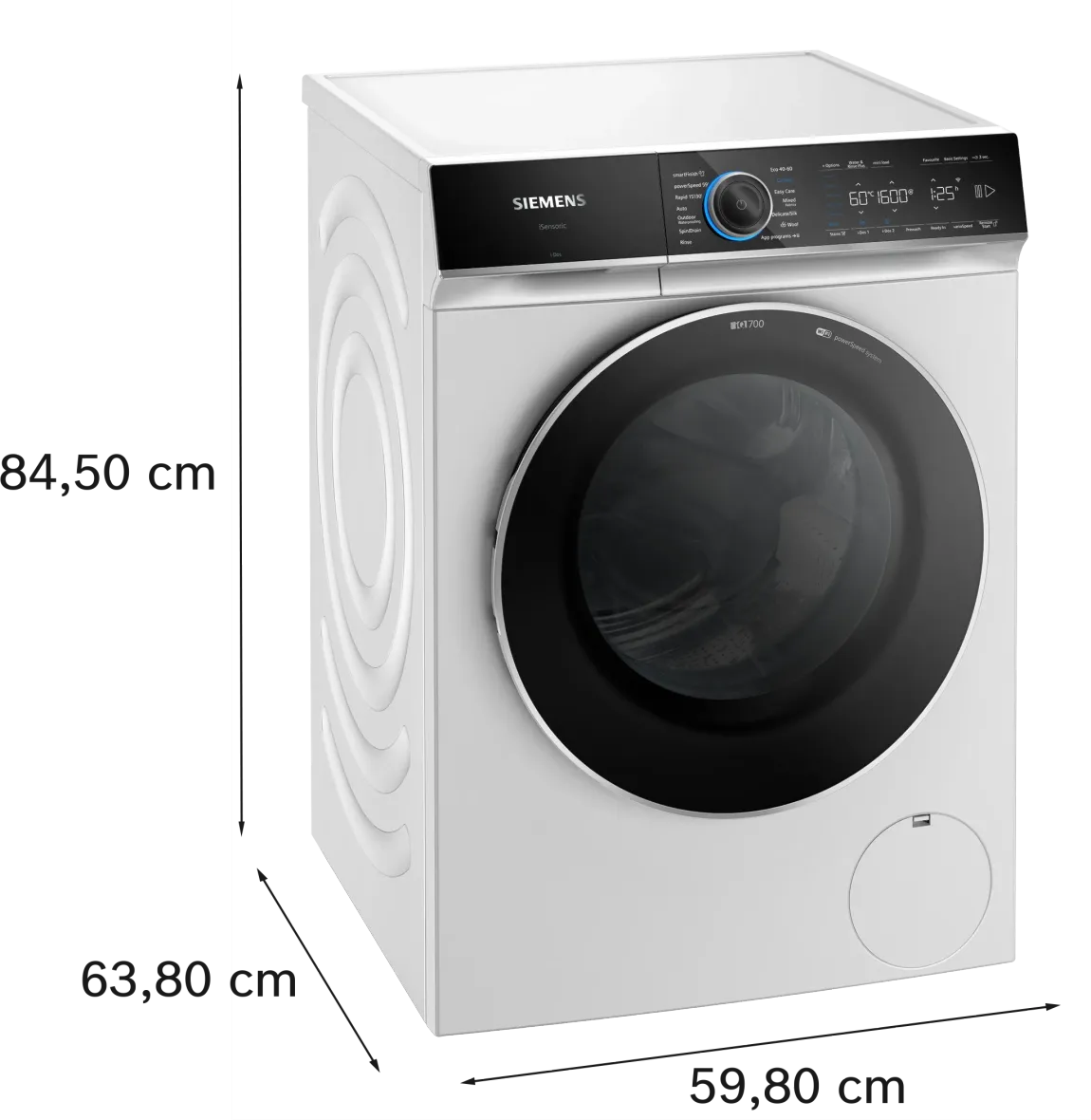 SIEMENS WG56B2A1GB IQ700 Washing machine, front loader 10 kg 1600 rpm