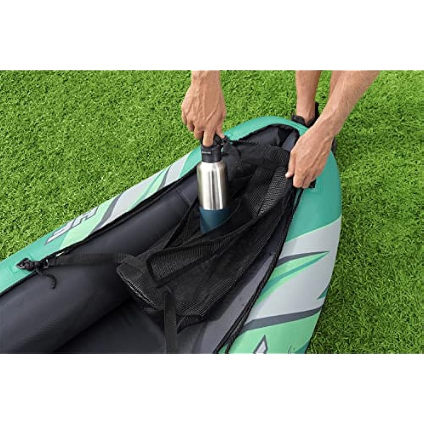 Bestway Hydro Force Inflatable Kayak Set | Includes Seat, Paddle, Hand Pump, Storage Carry Bag | Great for Adults, Kids and Families