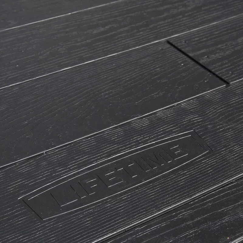 8' wide x 7' 4 deep plastic storage shed