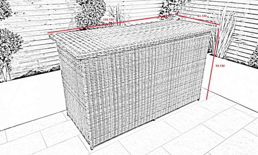 Chimes - Prestige Grey Large Storage Box