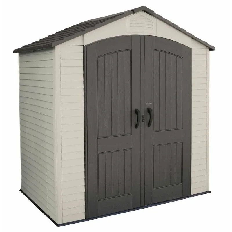 7' wide x 4' 7 deep plastic storage shed