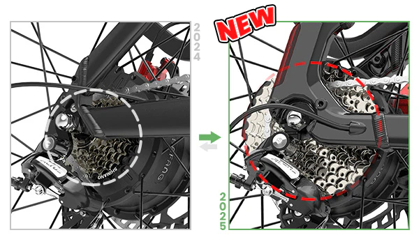 Lankeleisi MG600 Plus 2025 Version 26 Fat Bike 960Wh All Terrain SUV E-Bike with Torque Sensor 48V 20Ah Battery