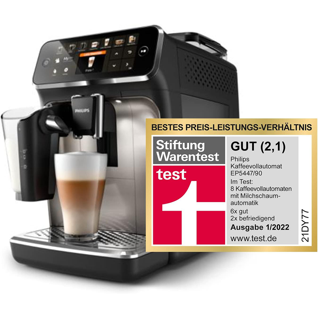 Philips 5400 Series Fully Automatic Espresso Machine - LatteGo