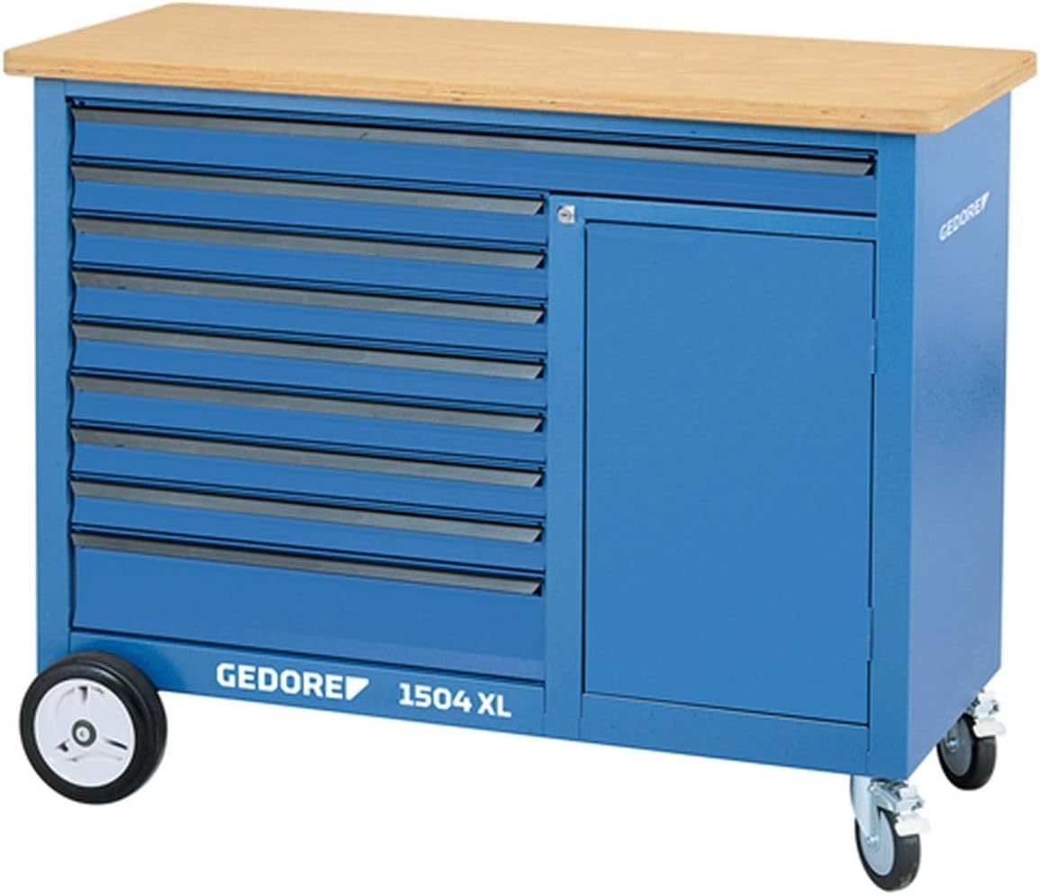 GEDORE 1504XL Rolling Bench with 308 Pieces Tool Set