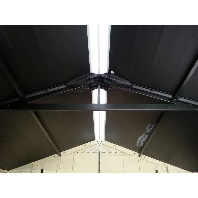 Factor 8 ft wide x 11 ft deep resin storage shed