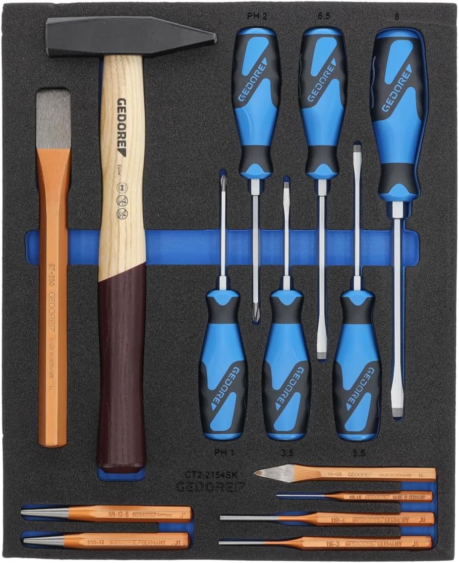 GEDORE 1504XL Rolling Bench with 308 Pieces Tool Set