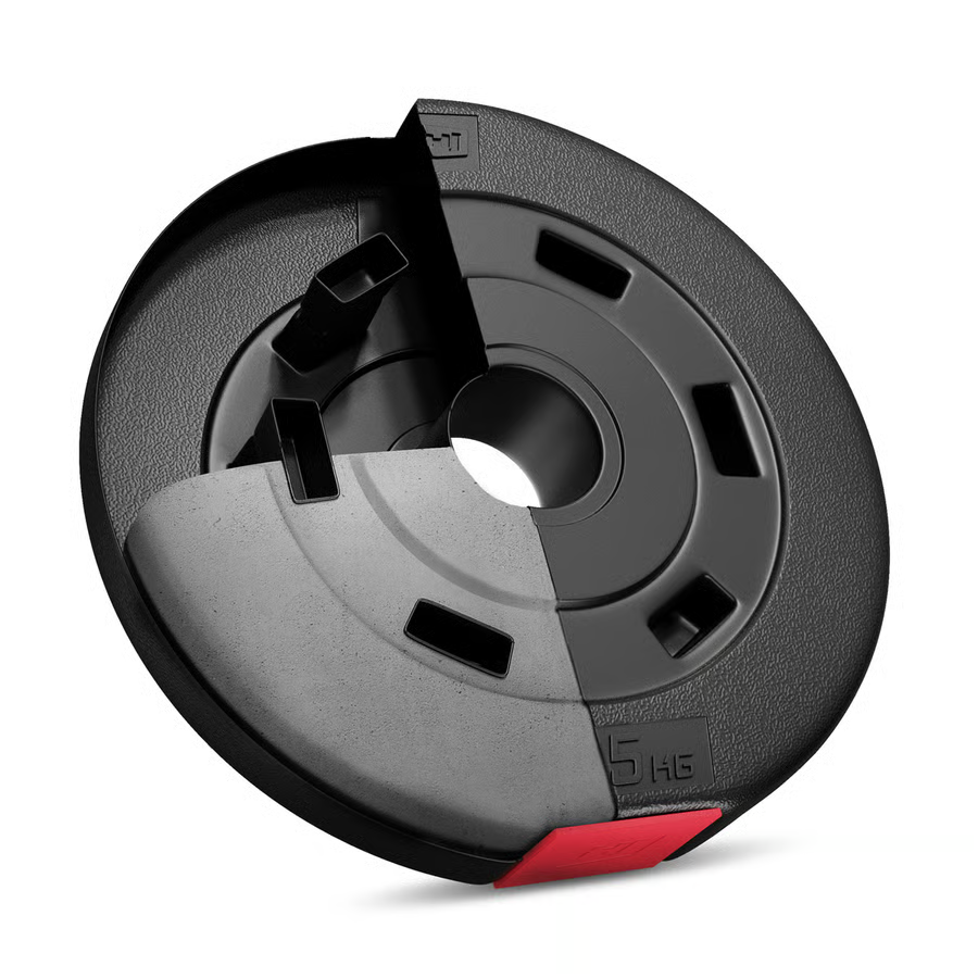 Hop-Sport plastic dumbbell set with weight bench 1065