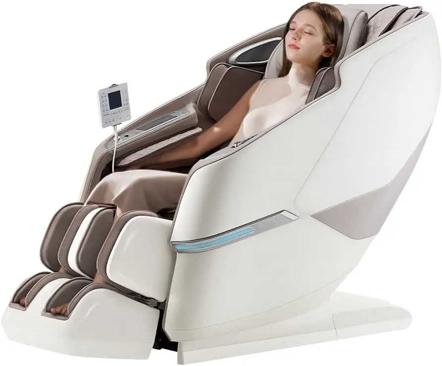 ROTAI Massage Chair. Full Body Zero Gravity SL Track Shiatsu Massage Chair with Heating. Bluetooth. Foot Roller. Calf Kneading Massage