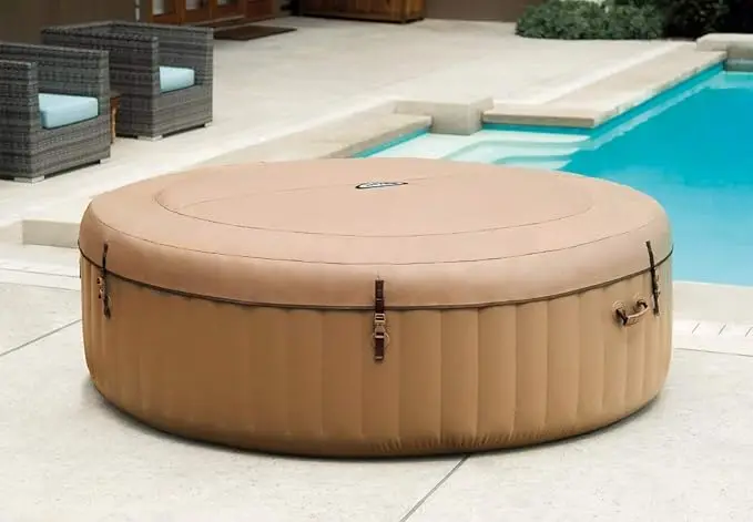 INTEX 28428EX Inflatable Spa. Beige. 4-8 People