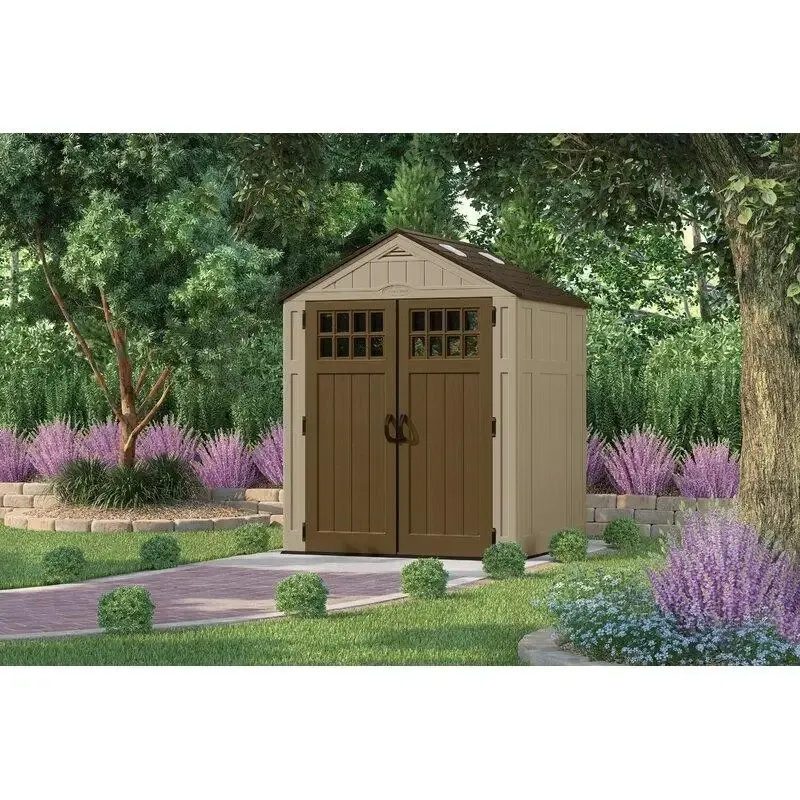 6'3 wide x 5'6 deep resin storage shed