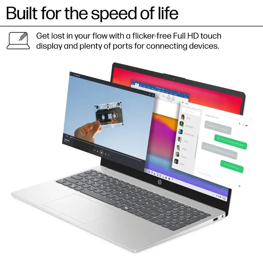 15.6 Touchscreen Laptop Computer, Intel 13th i7 1355U (Up to 5.0GHz), Windows 11 Pro, 32GB RAM, 1TB SSD, Wi-Fi 6, FHD Display, Privacy HD Camera, Stereo Speaker, Copilot AI, RH-Accessories