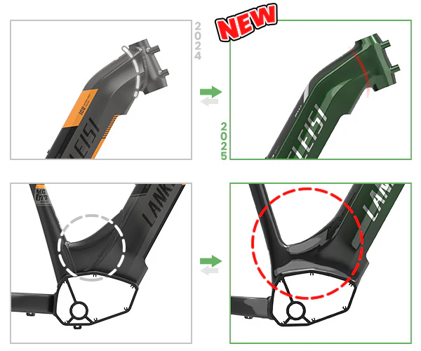 Lankeleisi MG600 Plus 2025 Version 26 Fat Bike 960Wh All Terrain SUV E-Bike with Torque Sensor 48V 20Ah Battery