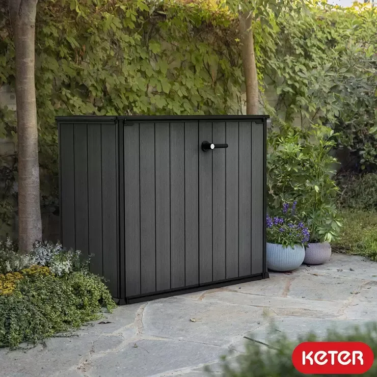 Keter Cortina Bella 4ft 6 x 2ft 4 (1.4 x 0.7m) 1,000 Litre Vertical Storage Shed