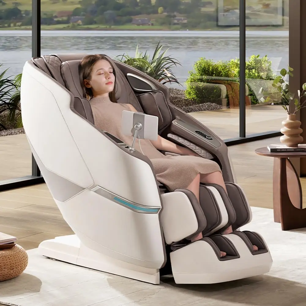ROTAI Massage Chair. Full Body Zero Gravity SL Track Shiatsu Massage Chair with Heating. Bluetooth. Foot Roller. Calf Kneading Massage