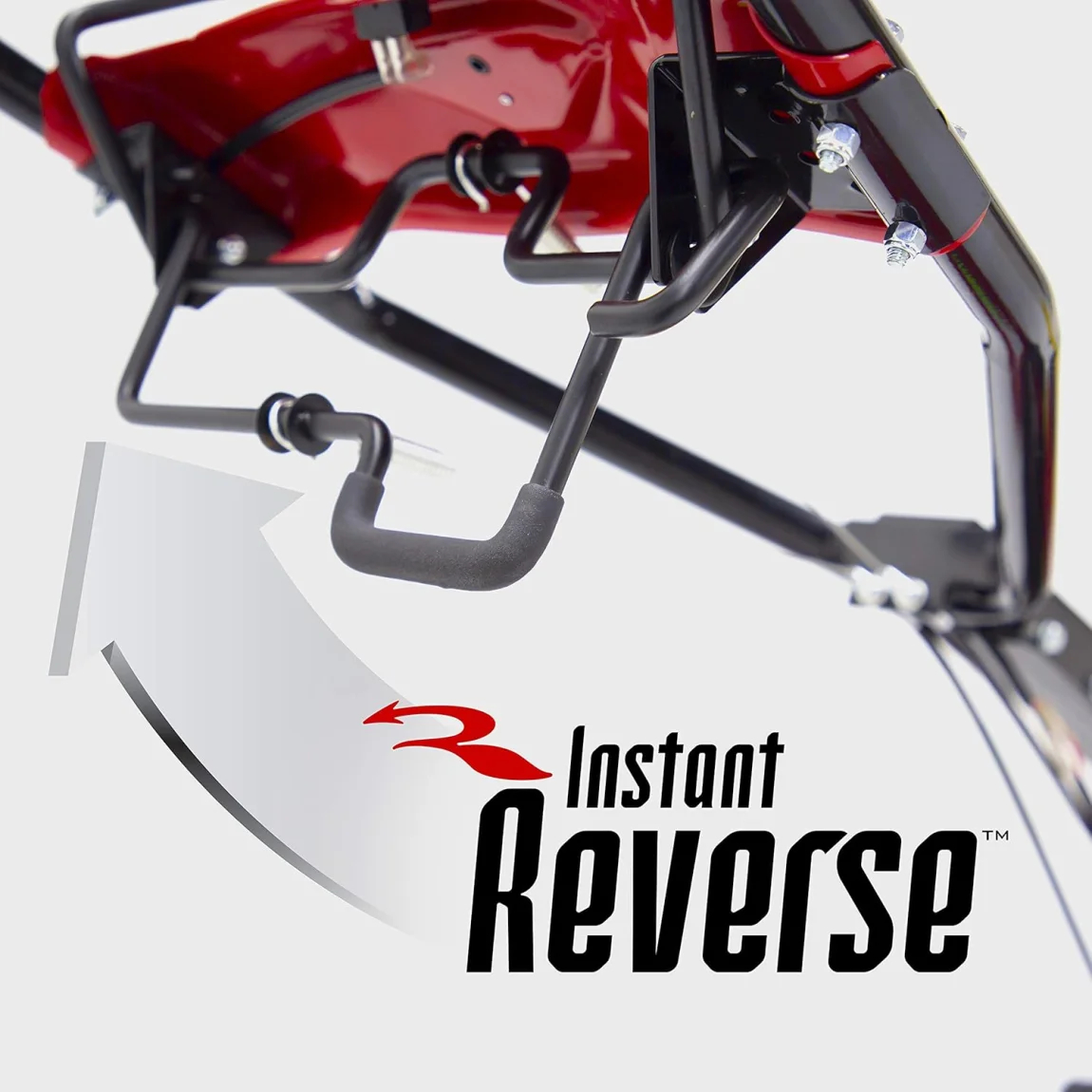 Earthquake 37037 Pioneer Dual-Direction Rear Tine Tiller, Red/Black