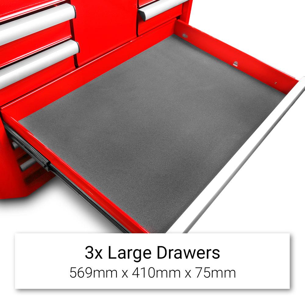 Daytona D450PSKIT – 450-Piece Metric Tool Kit with 10-Drawer Toolbox & 7-Drawer Roller Cabinet