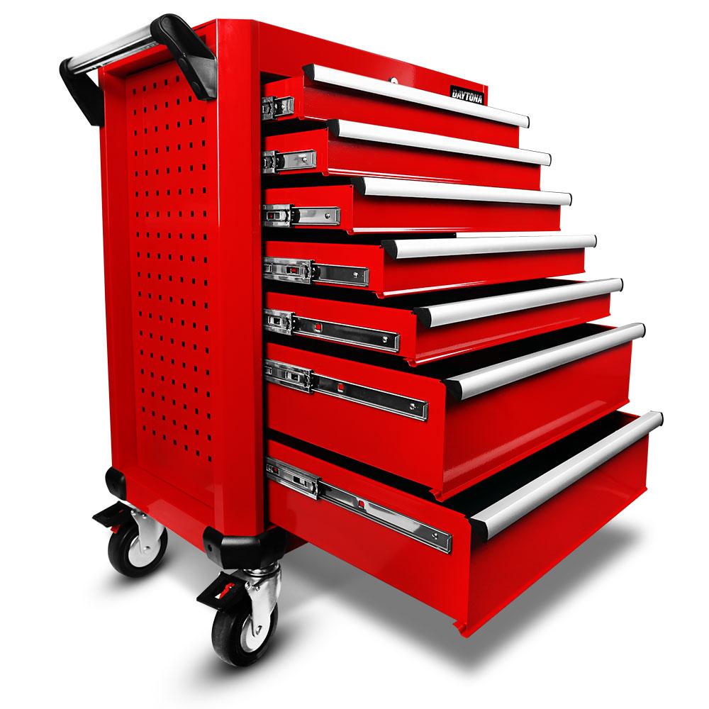 Daytona D450PSKIT – 450-Piece Metric Tool Kit with 10-Drawer Toolbox & 7-Drawer Roller Cabinet