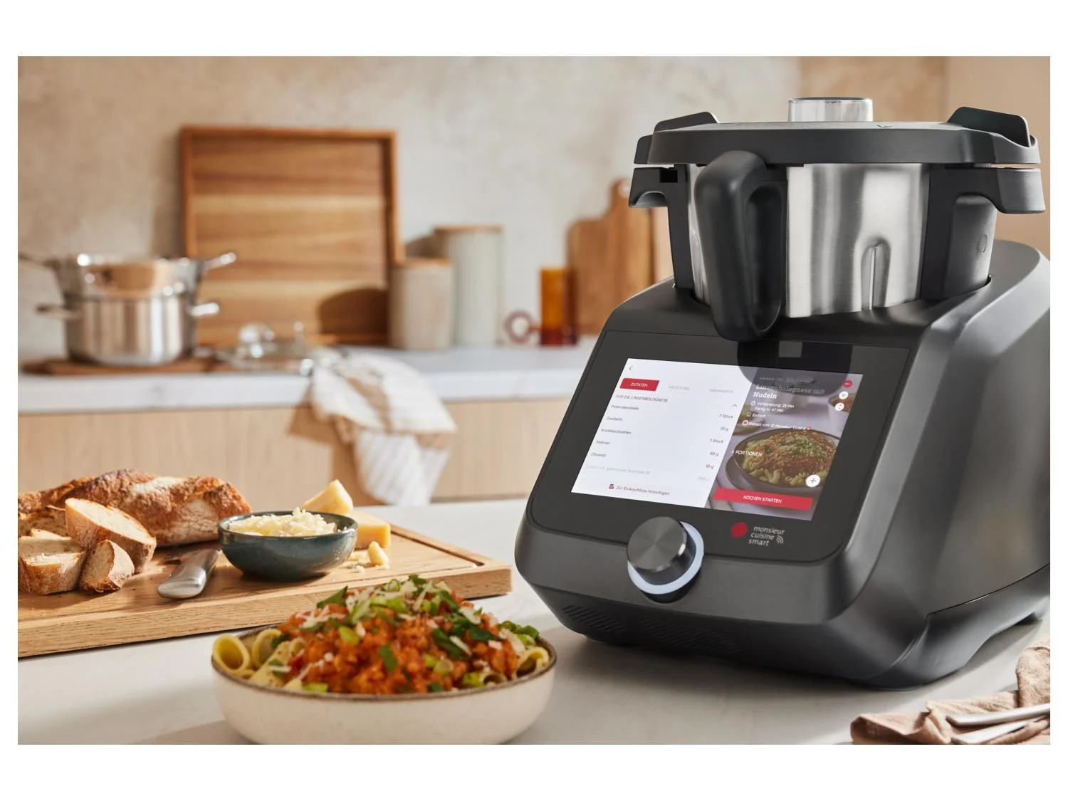 SILVERCREST® KITCHEN TOOLS Monsieur Cuisine Smart SKMS 1200 C1, Anthracite Mat