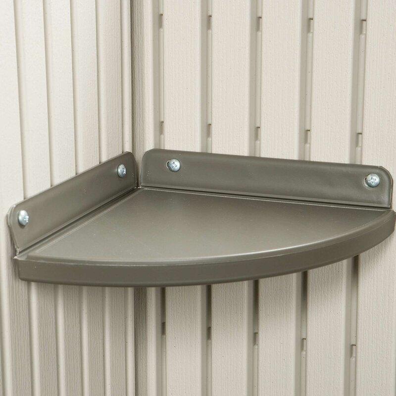 Dual Entry 15 ft. W x 8 ft. D Plastic Storage Shed