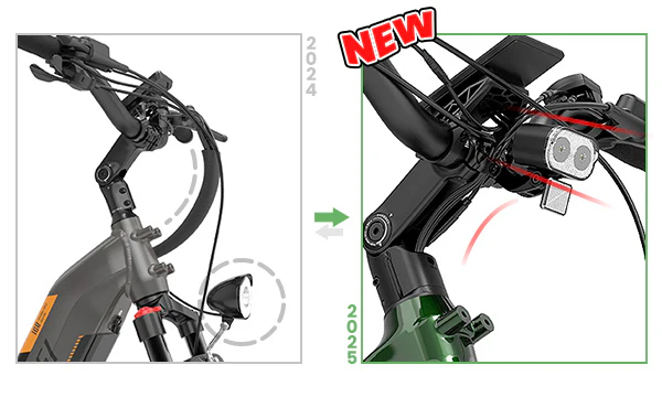 Lankeleisi MG600 Plus 2025 Version 26 Fat Bike 960Wh All Terrain SUV E-Bike with Torque Sensor 48V 20Ah Battery