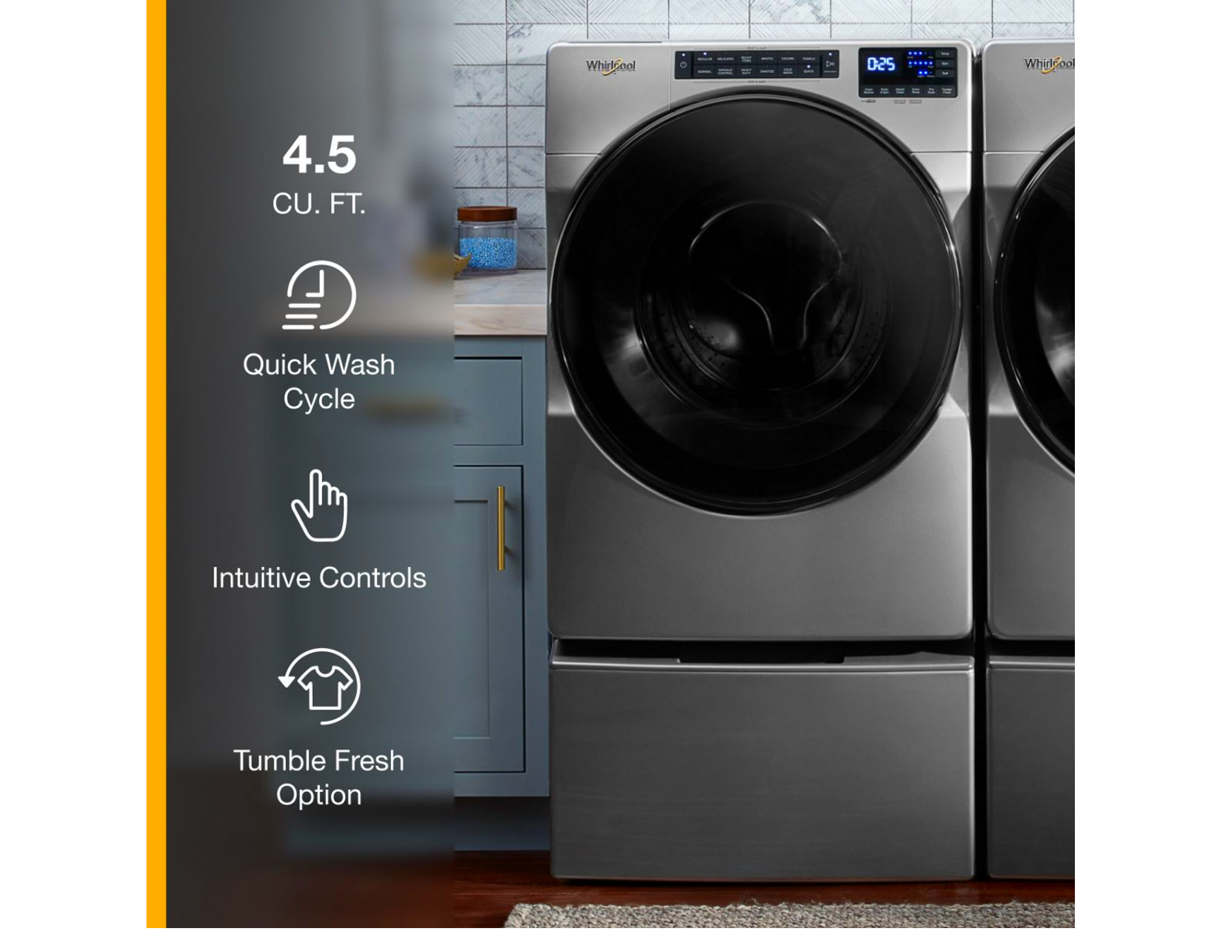 Whirlpool  WFW5605MC 4.5 Cu. Ft. Front Load Washer with Quick Wash Cycle