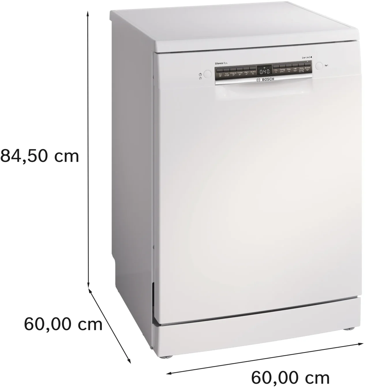 Bosch SMS4EKW06G Series 4 Freestanding Dishwasher 60 cm White