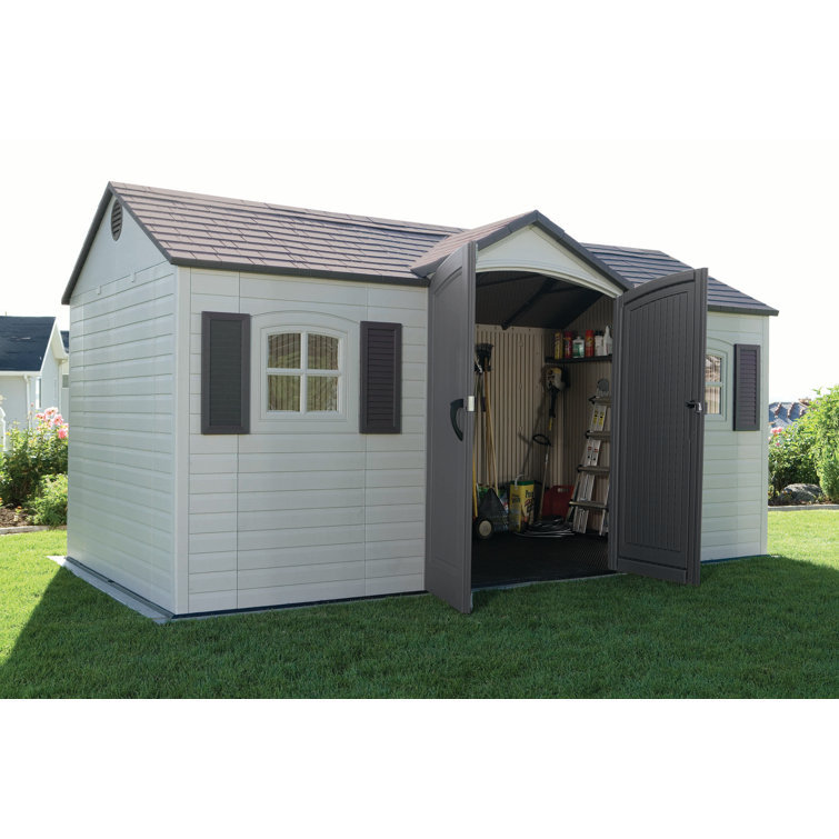 457 cm x 244 cm Geräteschuppen aus Kunststoff