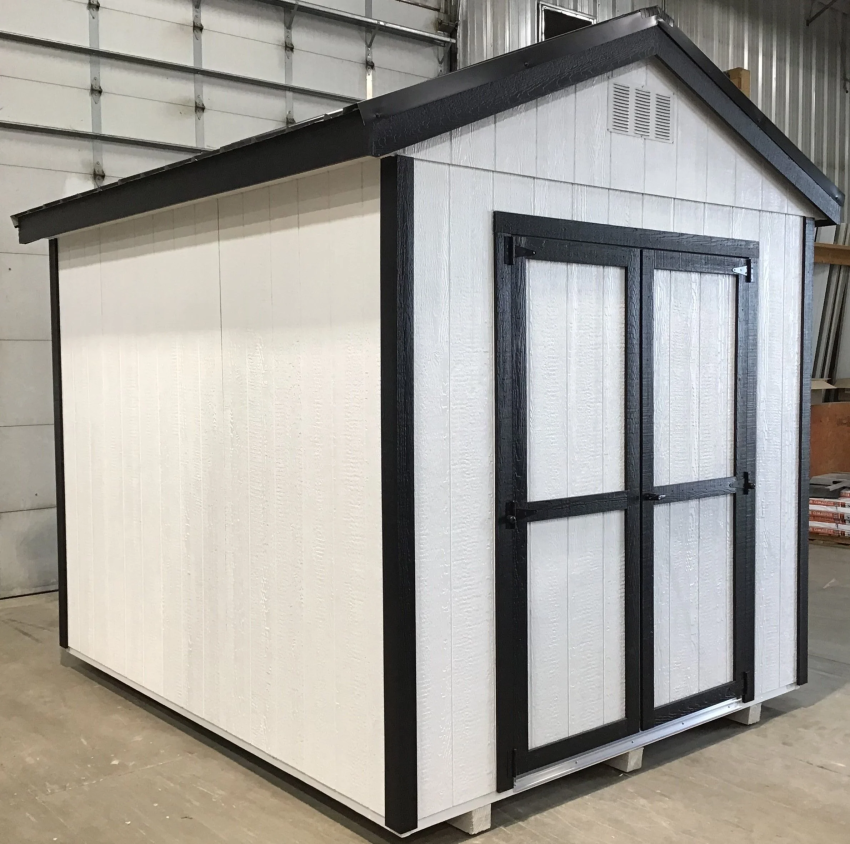 08X10 Utility Ranch Wood Panel Shed
