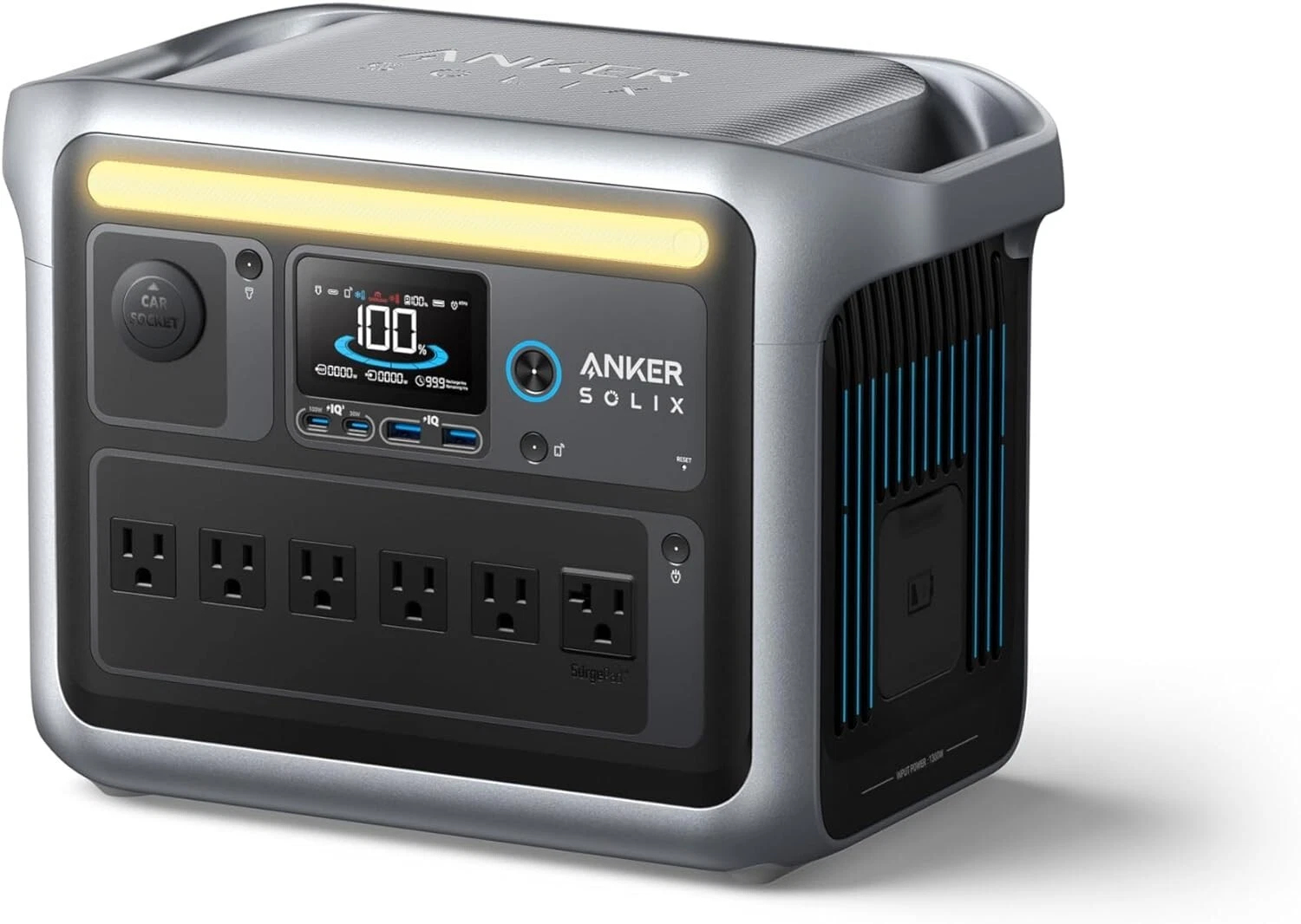 Anker Solix C1000 Portable Power Station 1056Wh Solar Generator LiFePO4 Battery World's Fastest Fast Charging