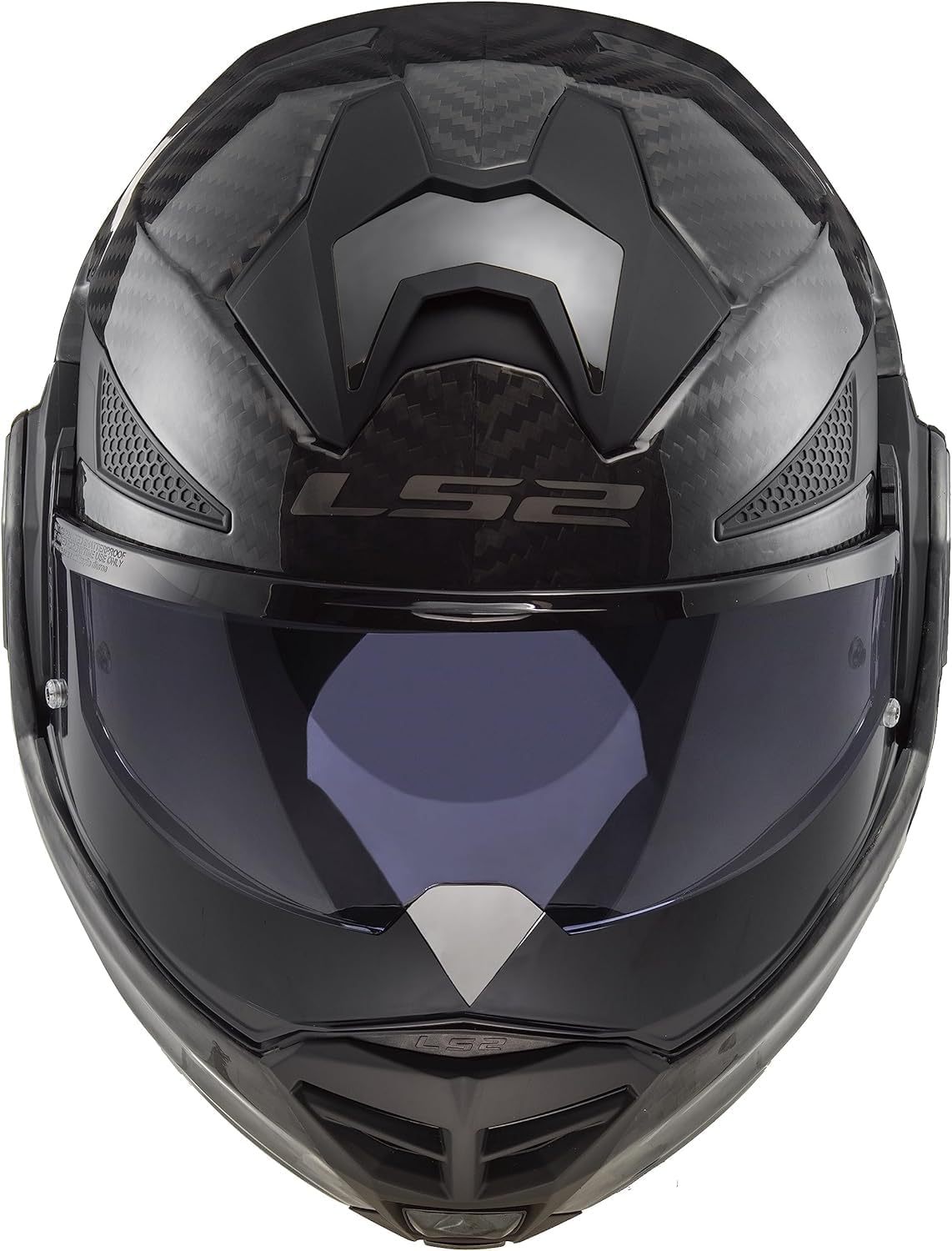 MODULAR MOTORCYCLE BLUETOOTH HELMET LS2 FF901 ADVANT X CARBON Flip Front Dual Visor Touring Motorbike Full Face Crash Helmet with Pre-Fitted LS2 4X Intercom