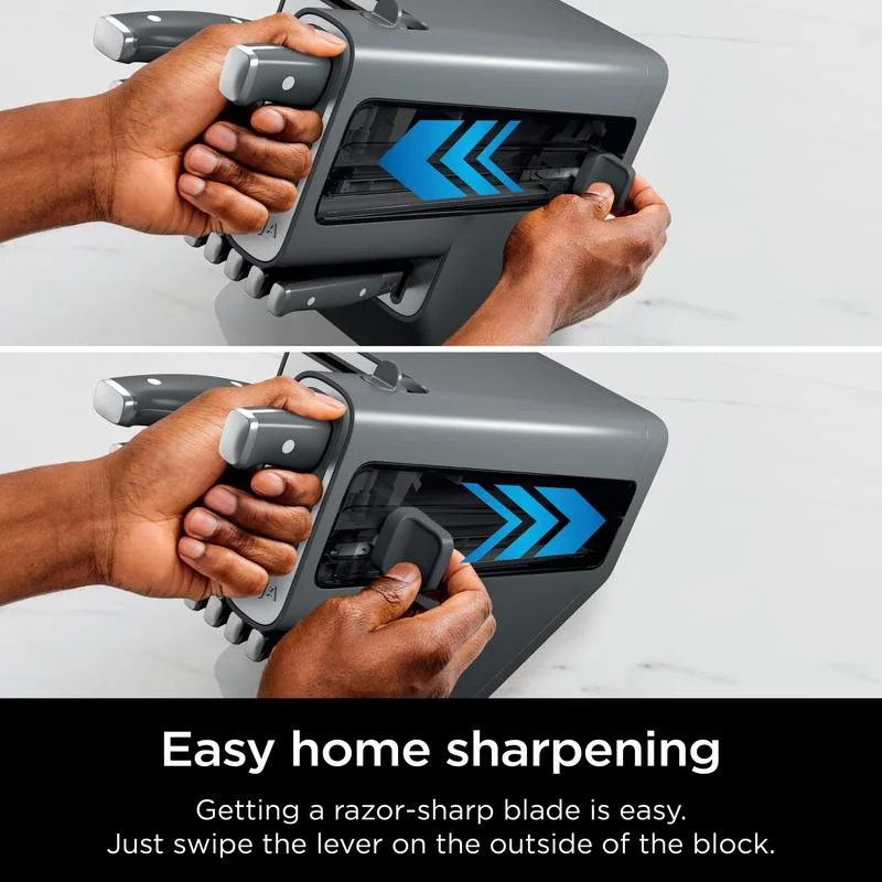 Foodi NeverDull Premium 12-Piece German Stainless Steel Knife System