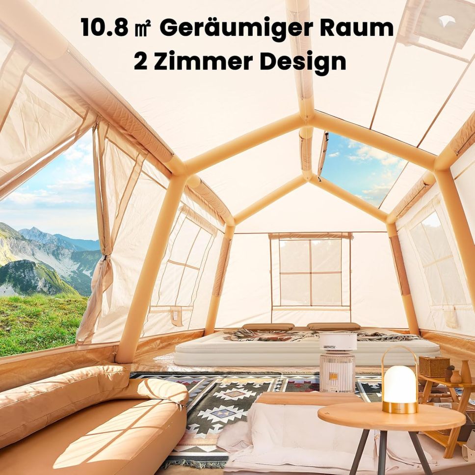 Ytaoeo Inflatable Tent for Camping, Outdoor Tent, Inflatable Camping Tent Made of Waterproof Oxford Fabric, Air Glamping Tents, Various Options