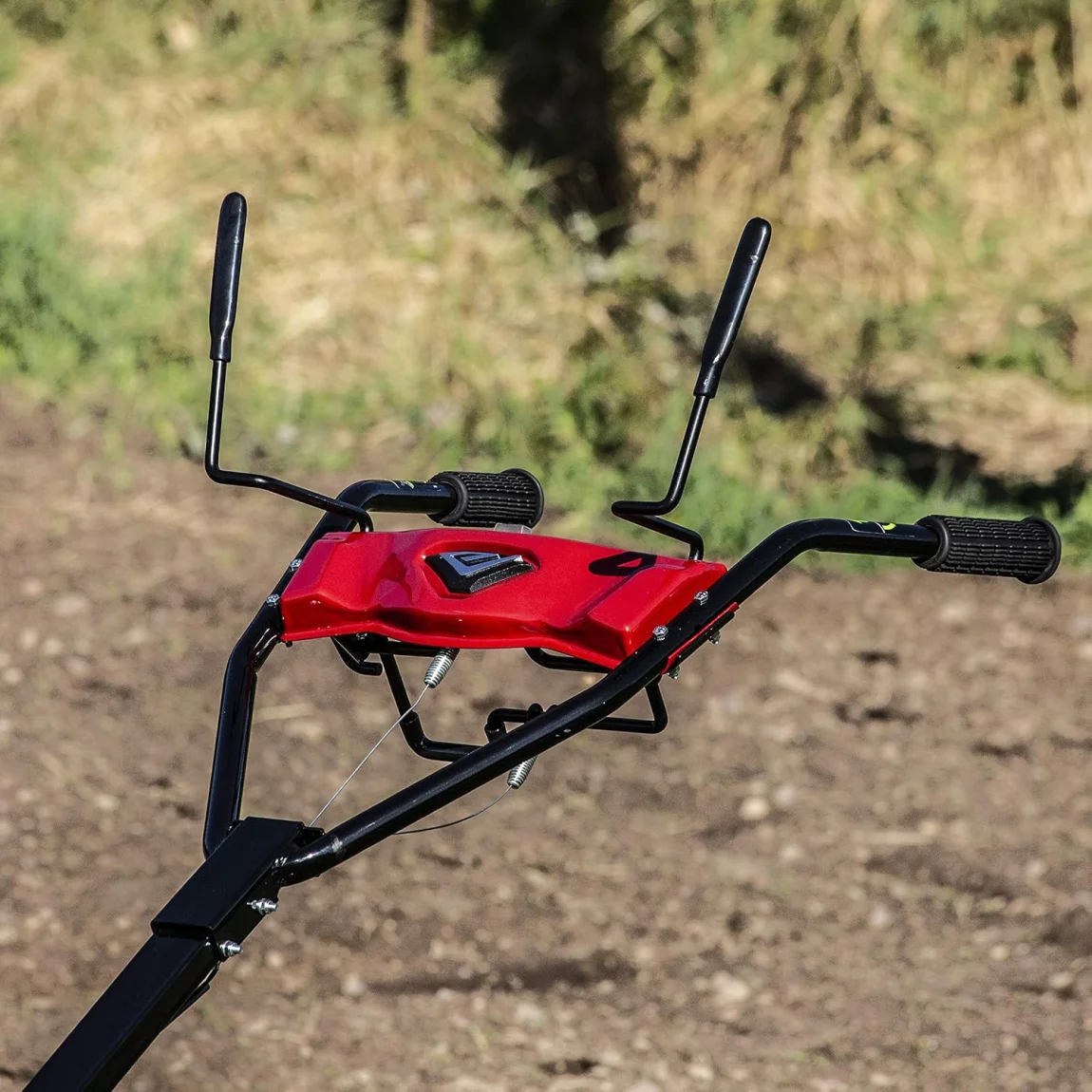 Earthquake 37037 Pioneer Dual-Direction Rear Tine Tiller, Red/Black