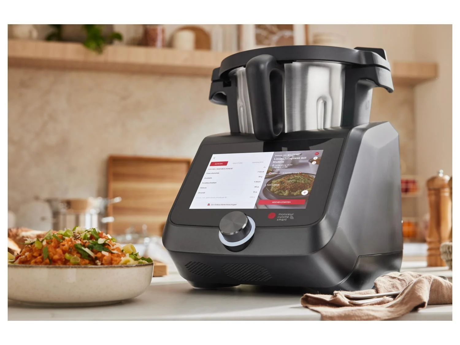 SILVERCREST® KITCHEN TOOLS Monsieur Cuisine Smart SKMS 1200 C1, Anthracite Mat