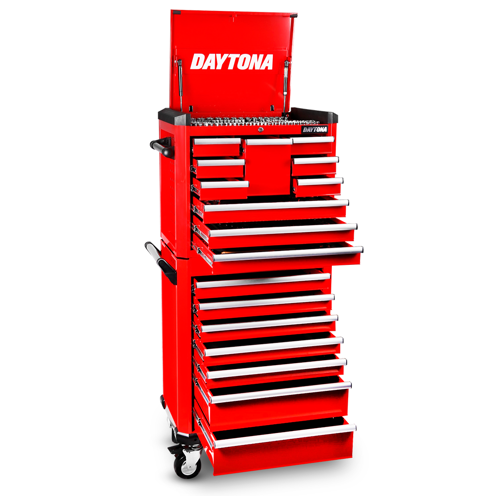 Daytona D450PSKIT – 450-Piece Metric Tool Kit with 10-Drawer Toolbox & 7-Drawer Roller Cabinet