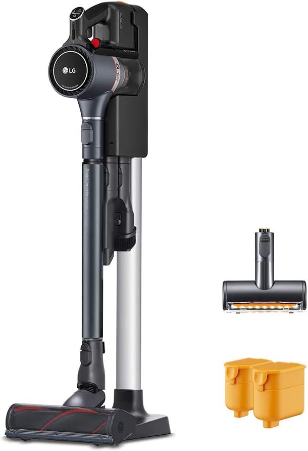 LG CordZero Cordless Stick Vacuum Cleaner, 2 Batteries [10 Year Motor Warranty] Powerful Cleaning for Carpet, Floor, Hardwood, Pet Hair, Furniture, Dust, Lightweight, High-Capacity Dust Bin, A927