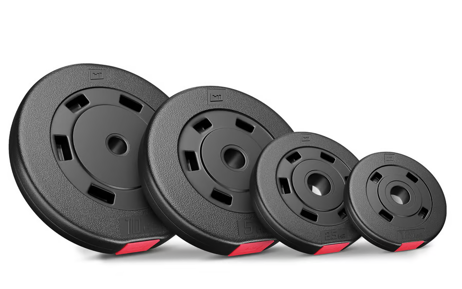 Hop-Sport plastic dumbbell set with weight bench 1065