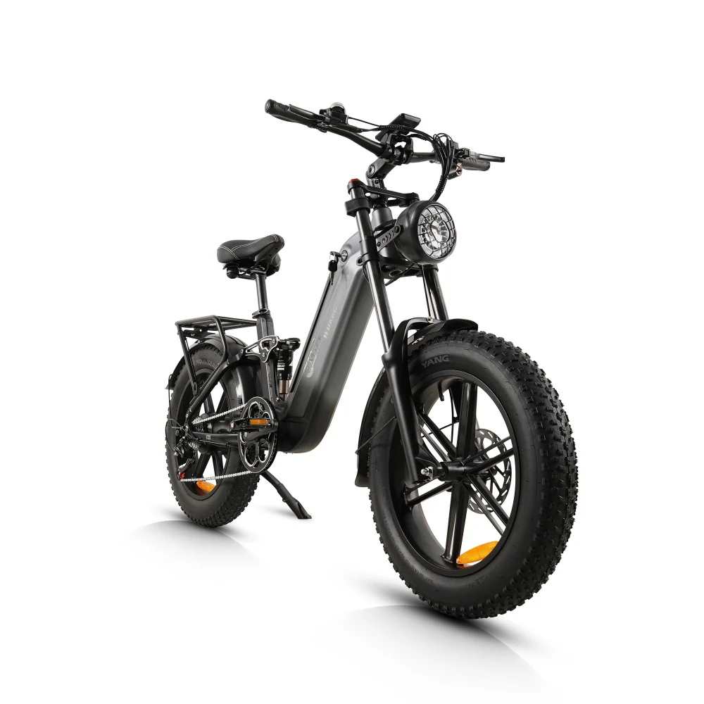 CMACEWHEEL V20 750W 20 Fat Bike 960Wh Full Suspension E-bike with Torque Sensor 48V 20Ah Battery